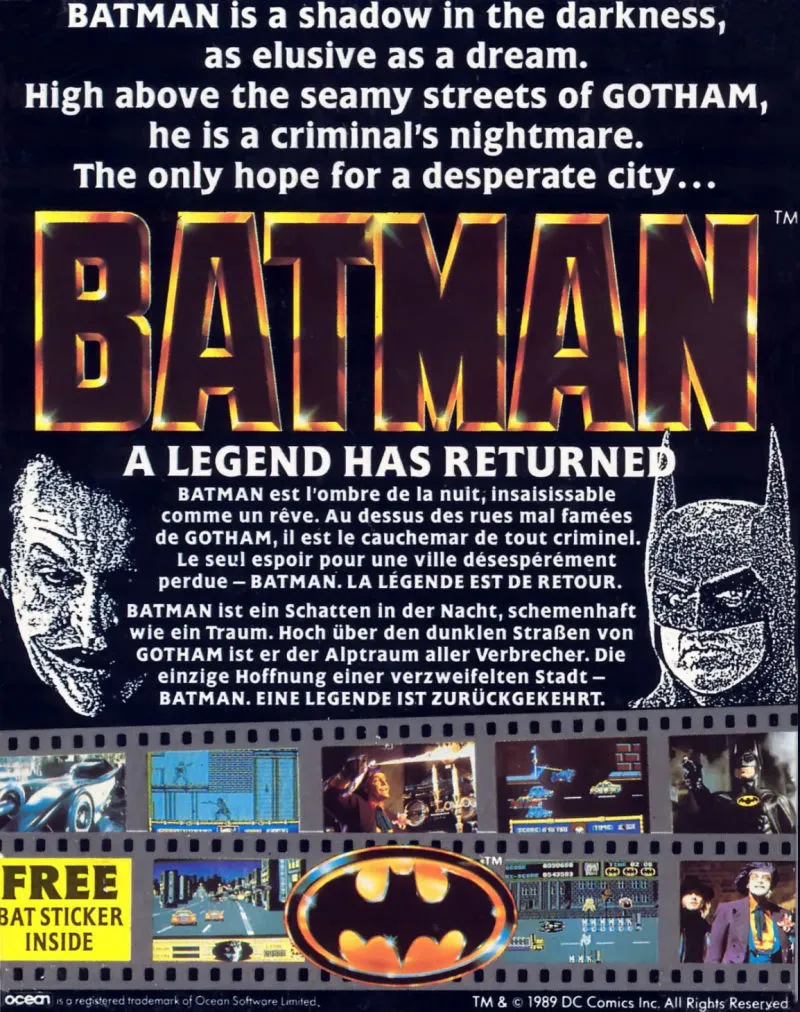 Batman: The Movie box back