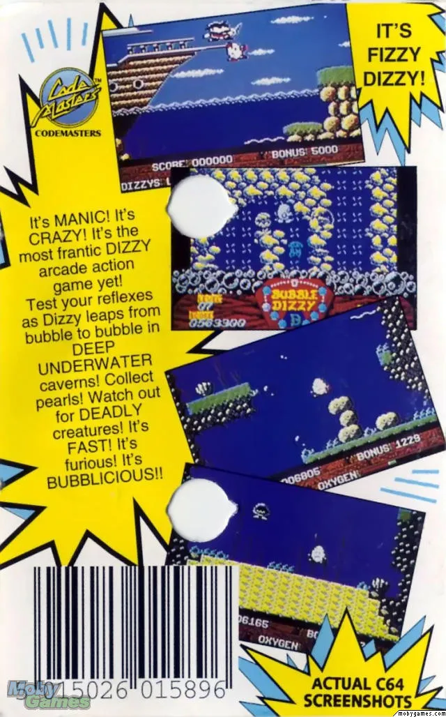 Bubble Dizzy box back