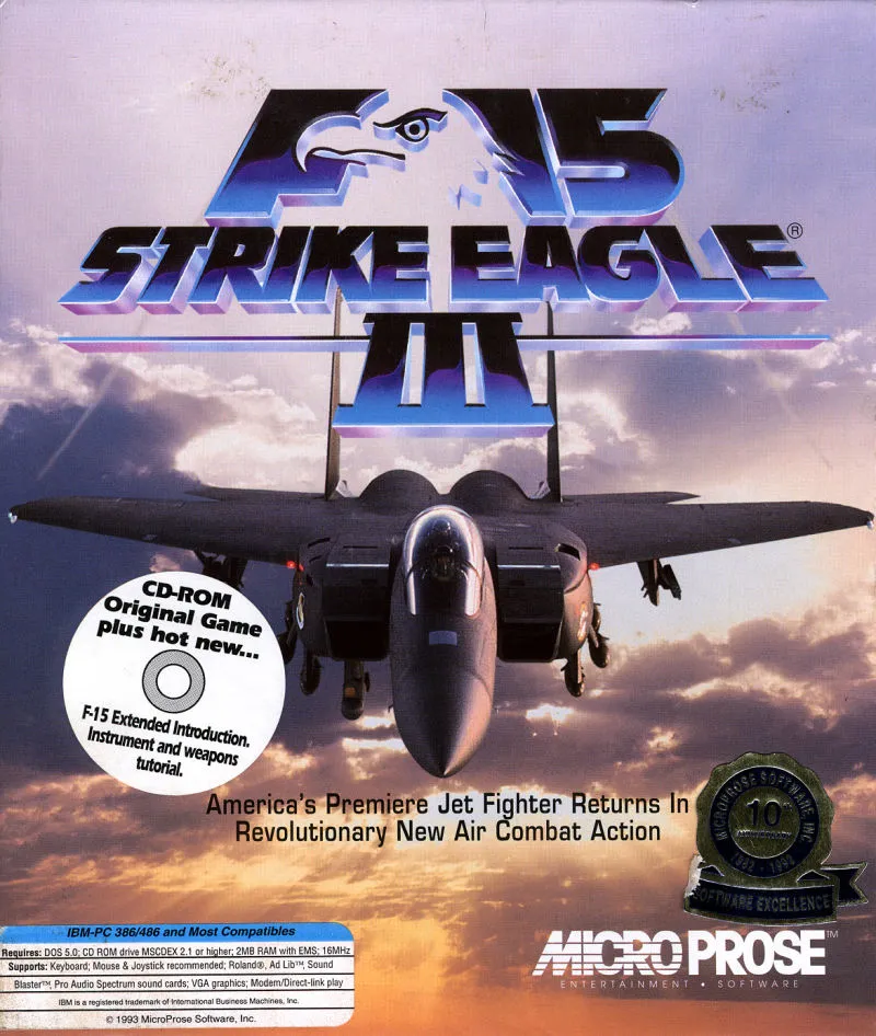 Backdrop artwork for F-15 Strike Eagle III