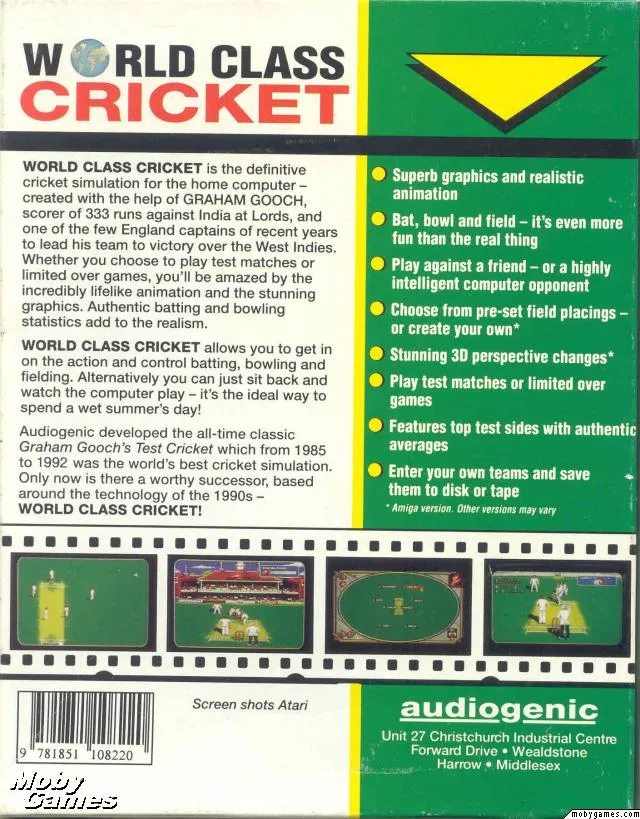 Allan Border's Cricket box back