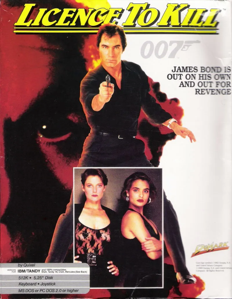 007: Licence to Kill cover art for MS-DOS