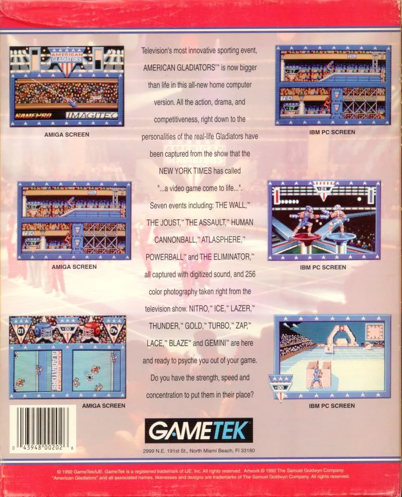 American Gladiators box back