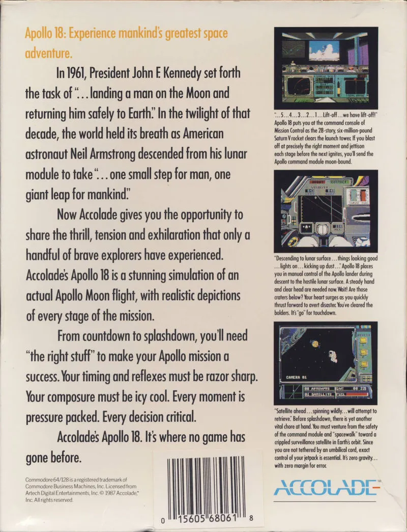 Apollo 18: Mission to the Moon box back