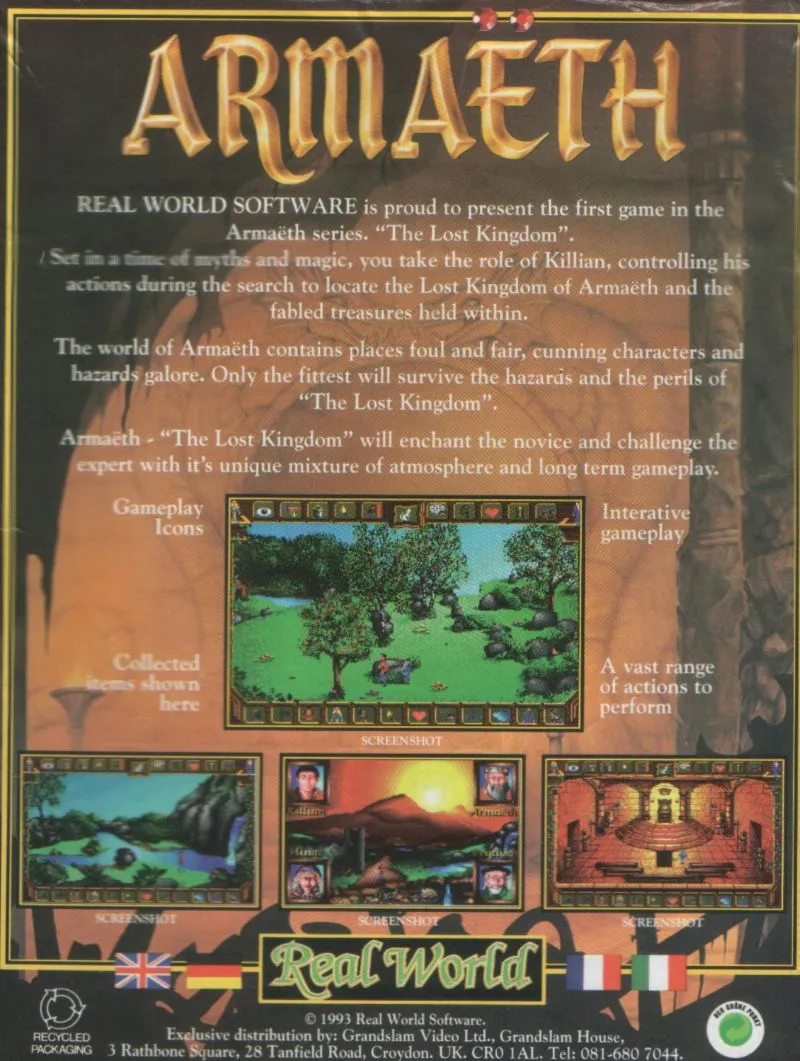 Armaeth: The Lost Kingdom box back