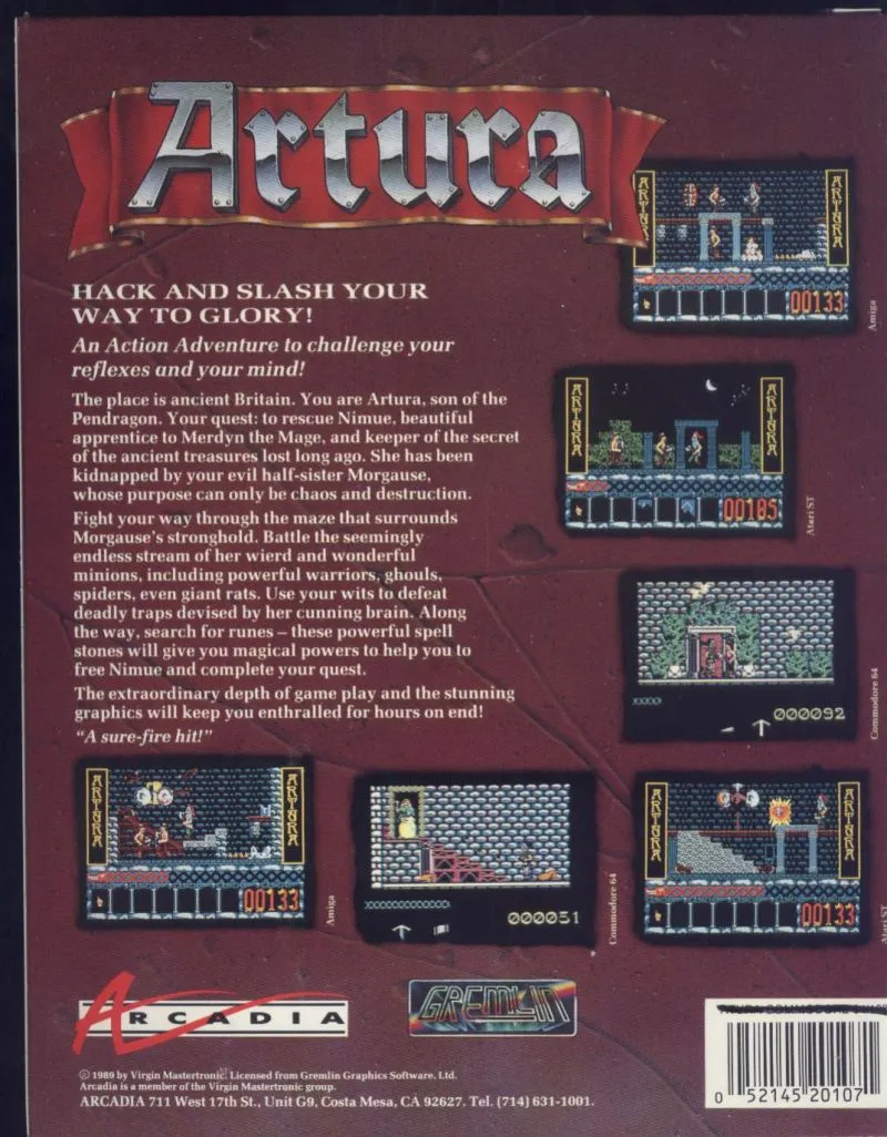 Artura box back