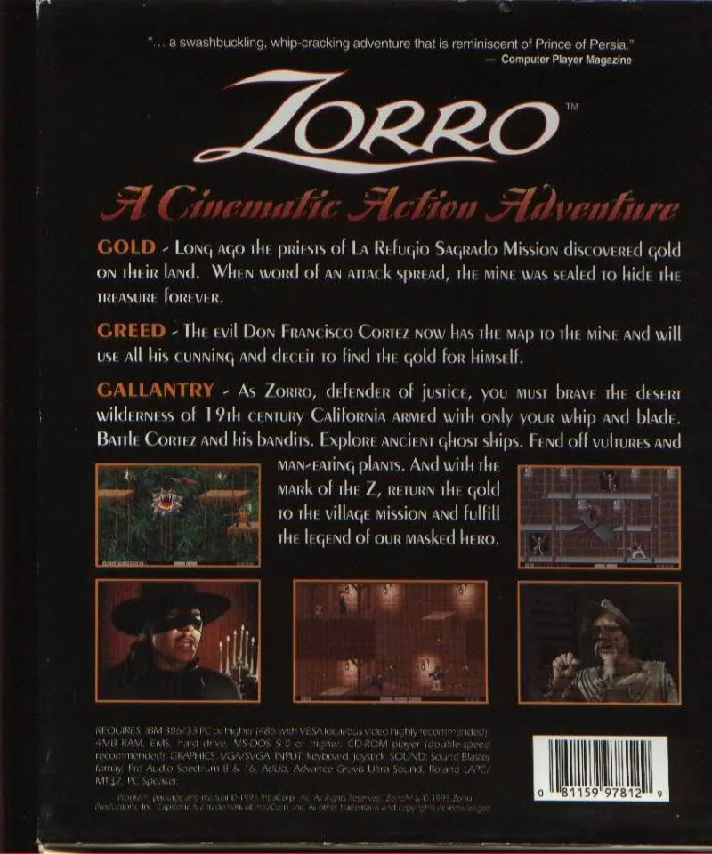 Backdrop artwork for Zorro
