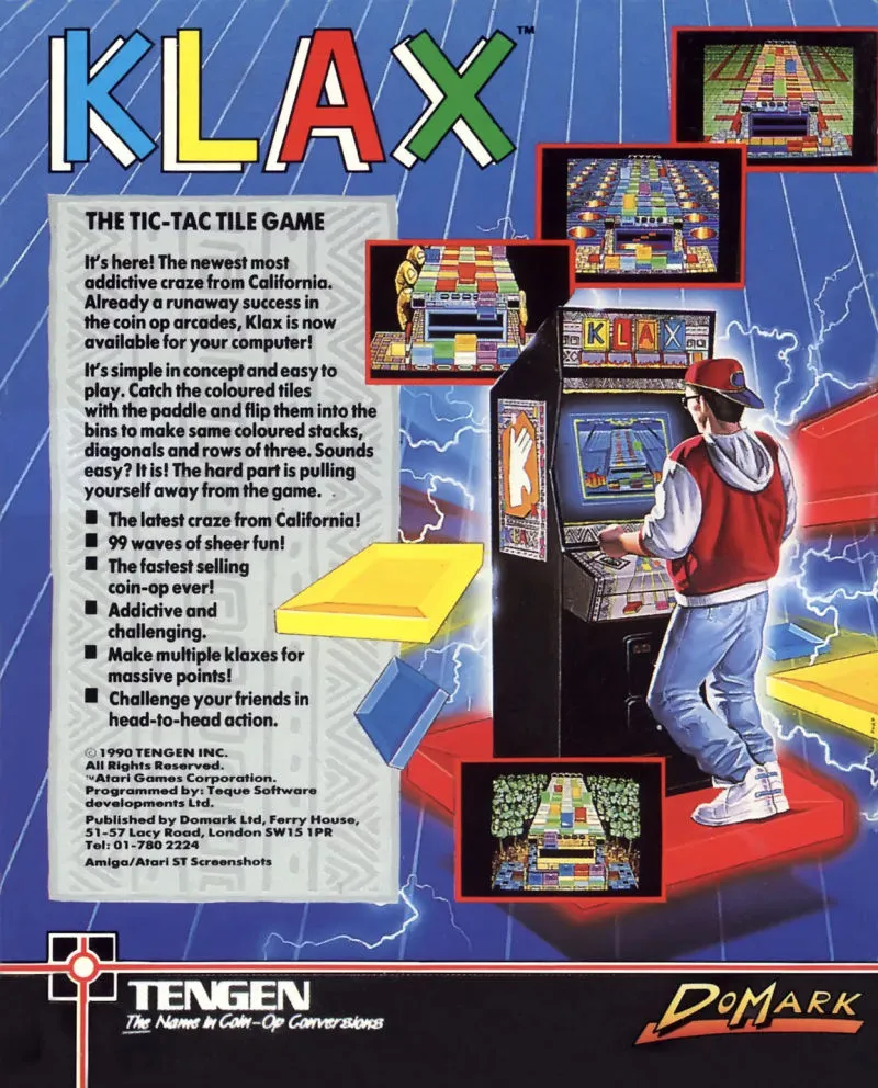 Klax box back