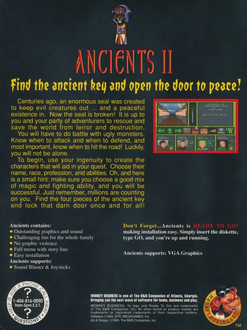Ancients 2: Approaching Evil box back