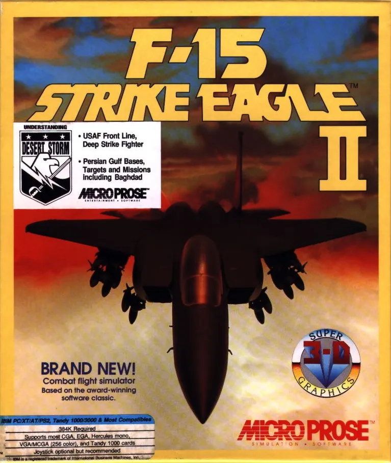Backdrop artwork for F-15 Strike Eagle II
