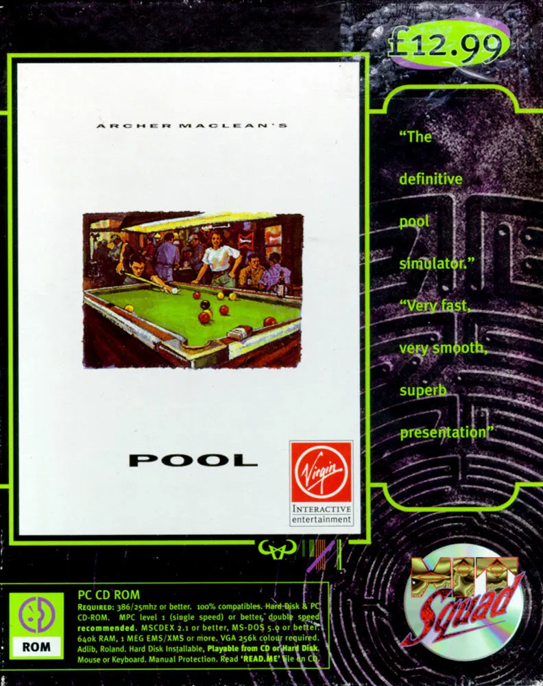 Backdrop artwork for Archer Maclean's Pool