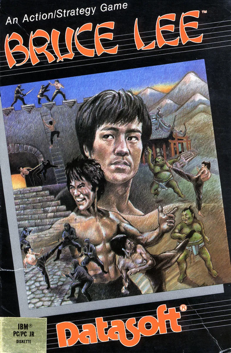Bruce Lee cover art for MS-DOS