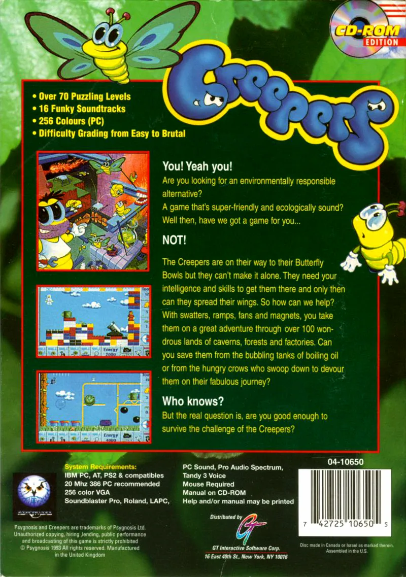 Creepers box back