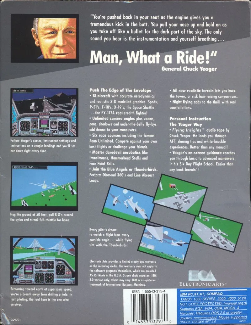 Chuck Yeager's Advanced Flight Trainer 2.0 box back