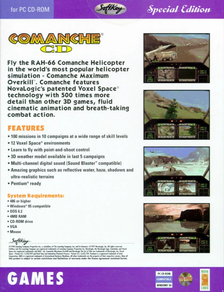 Comanche CD box back