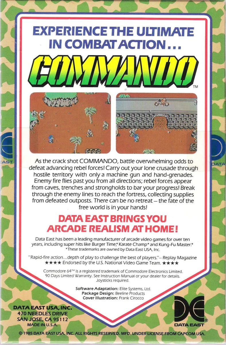 Commando box back