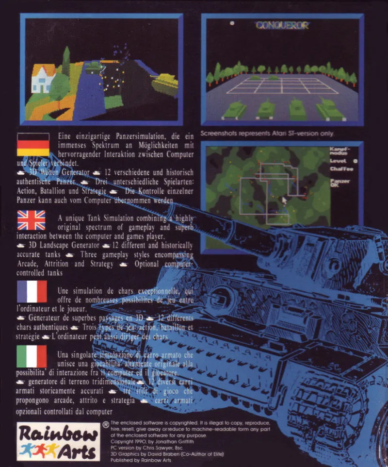 Conqueror box back