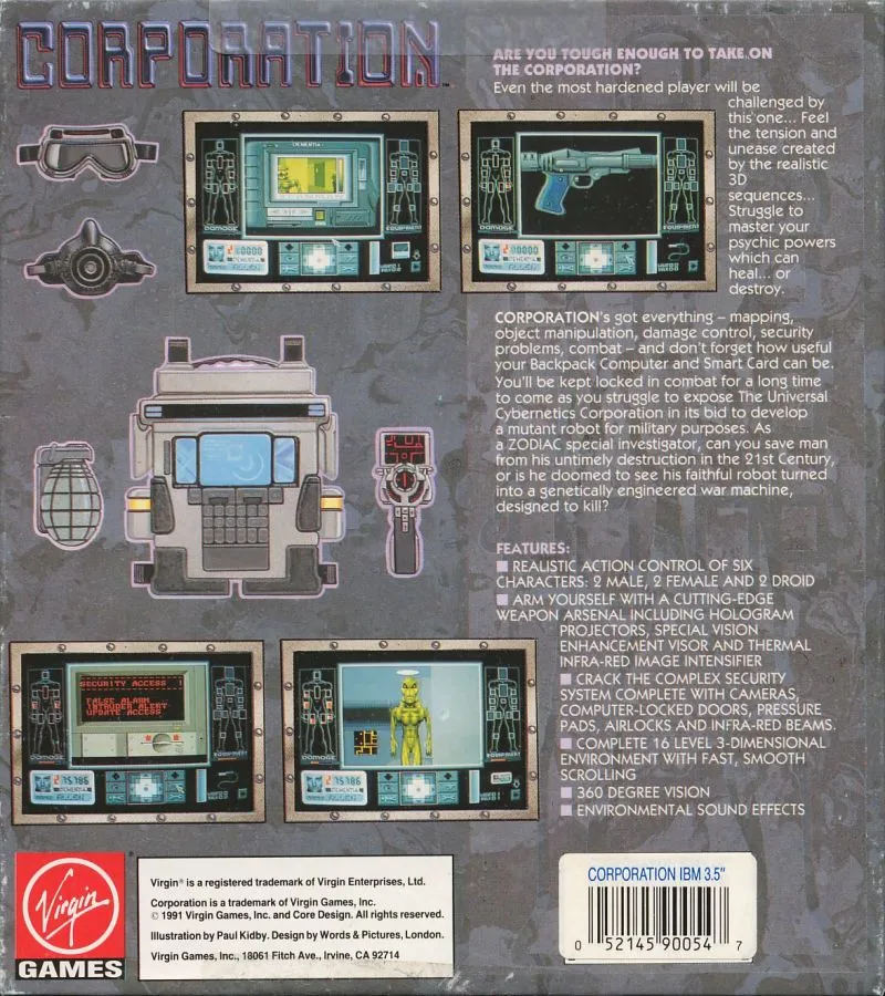Corporation box back