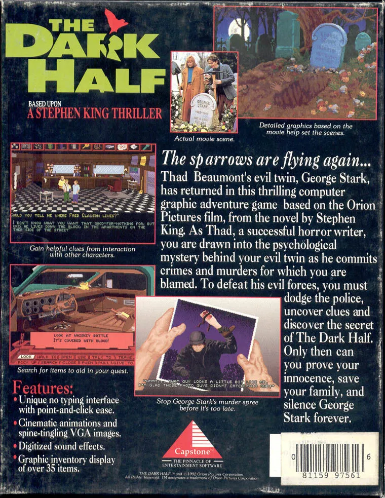 Backdrop artwork for The Dark Half