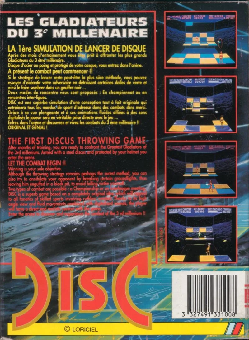 Disc box back