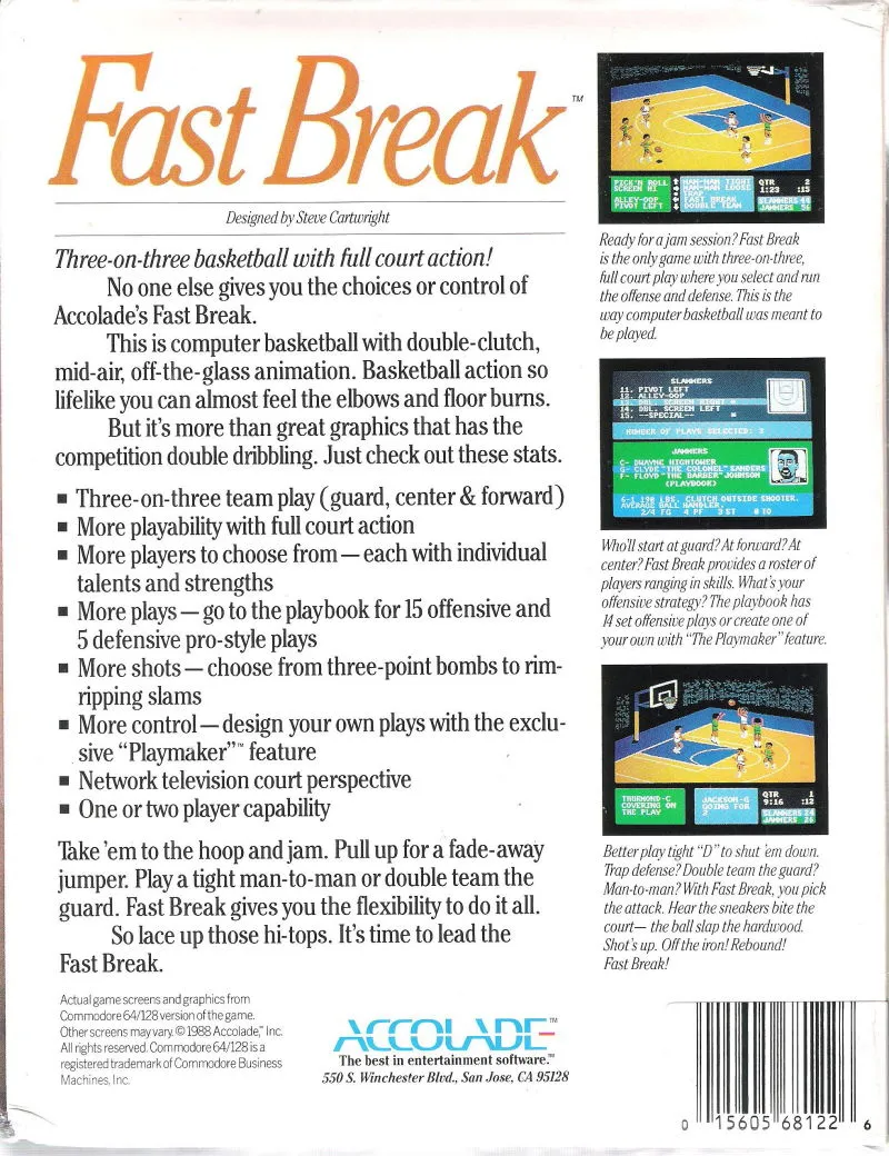 Fast Break box back