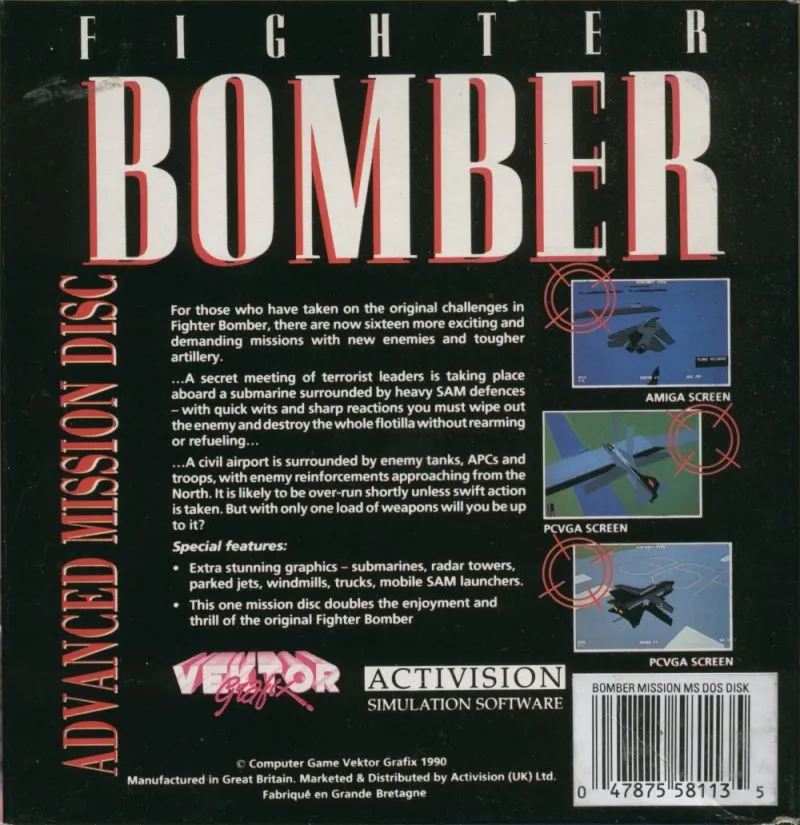 Fighter Bomber: Advanced Mission Disc box back