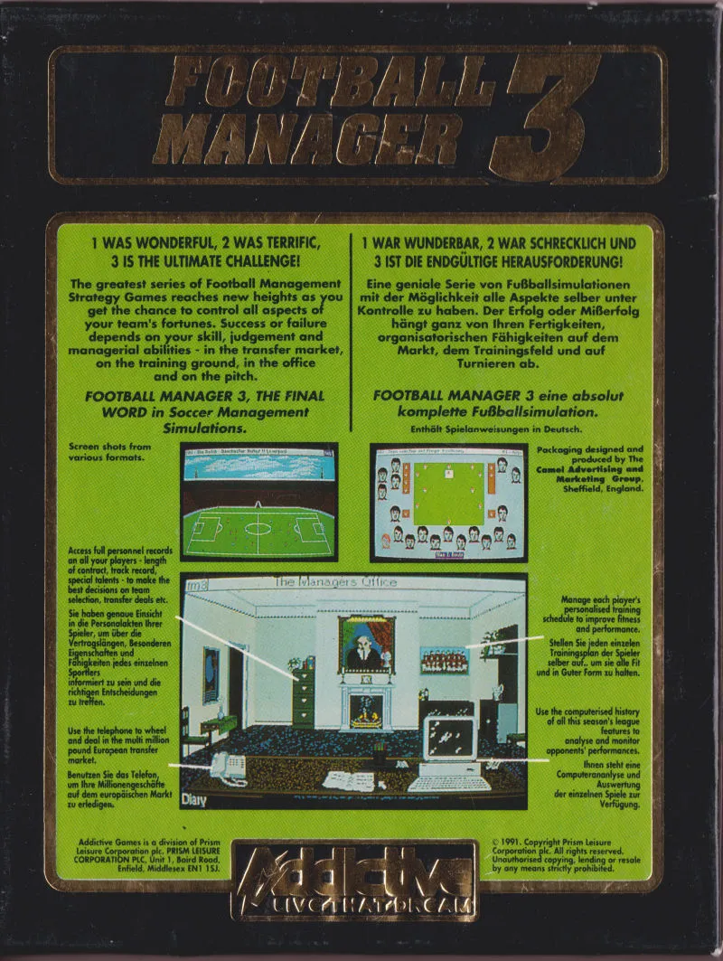 Football Manager 3 box back