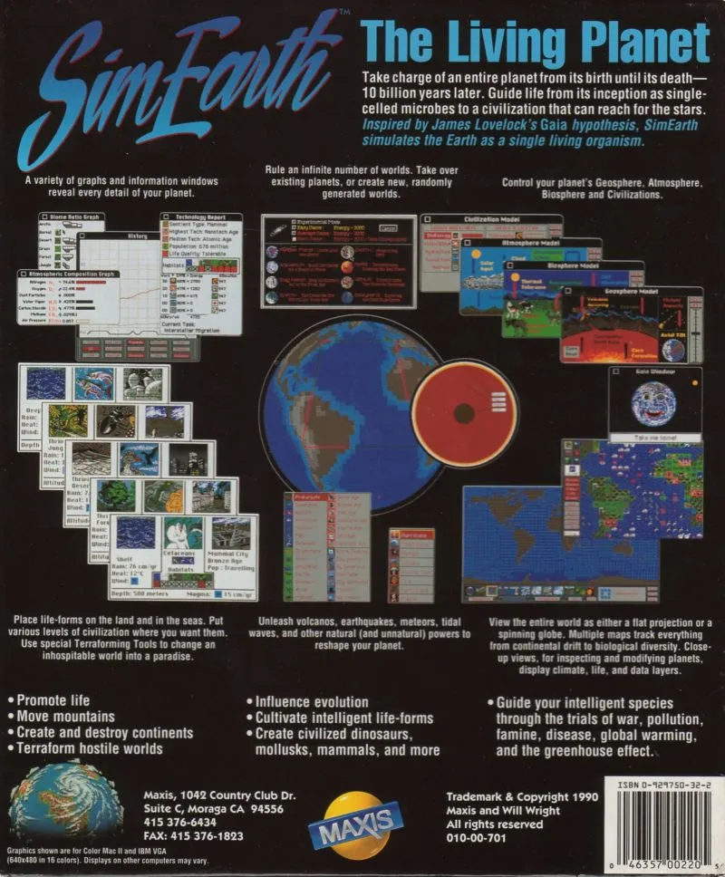 Backdrop artwork for SimEarth: The Living Planet