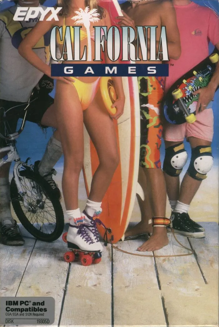 California Games cover art for MS-DOS