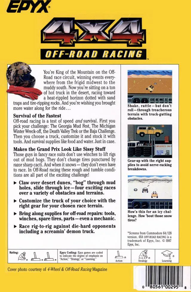 4x4 Off-Road Racing box back