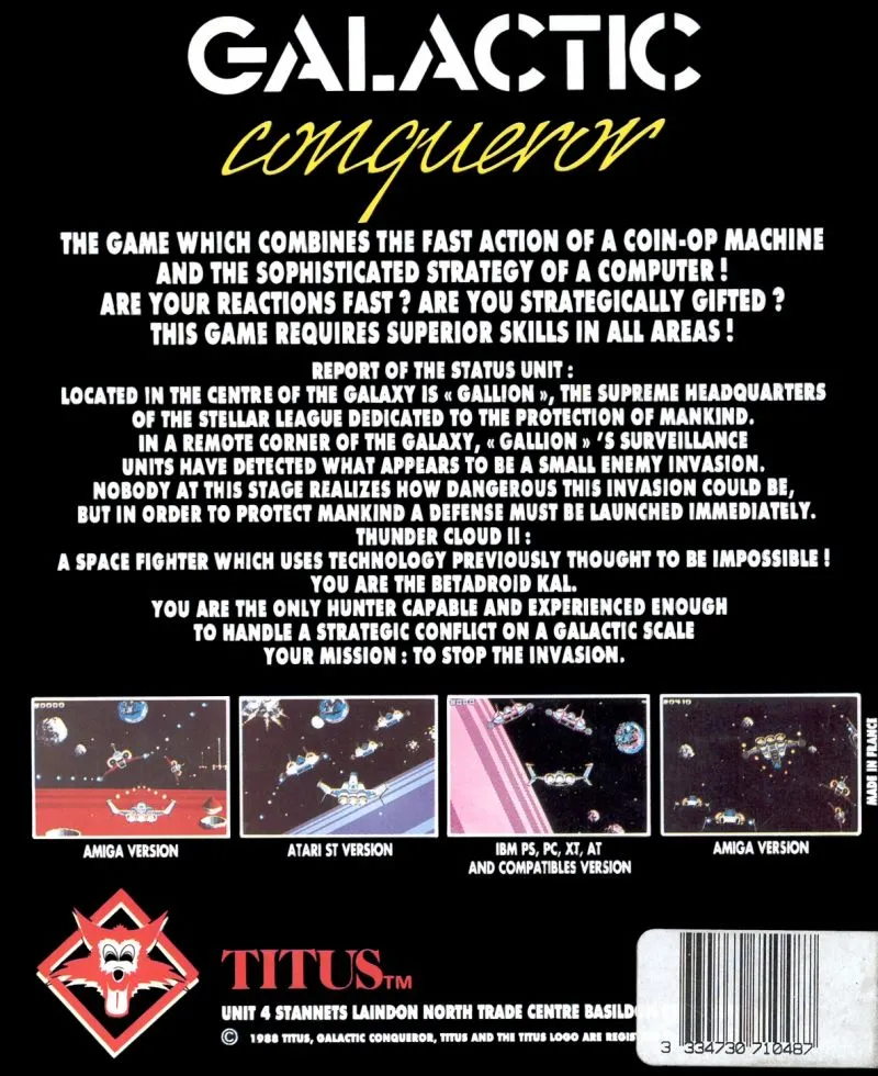 Galactic Conqueror box back