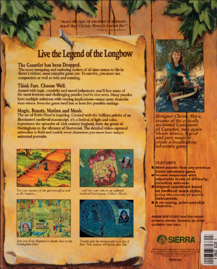 Conquests of the Longbow: The Legend of Robin Hood box back