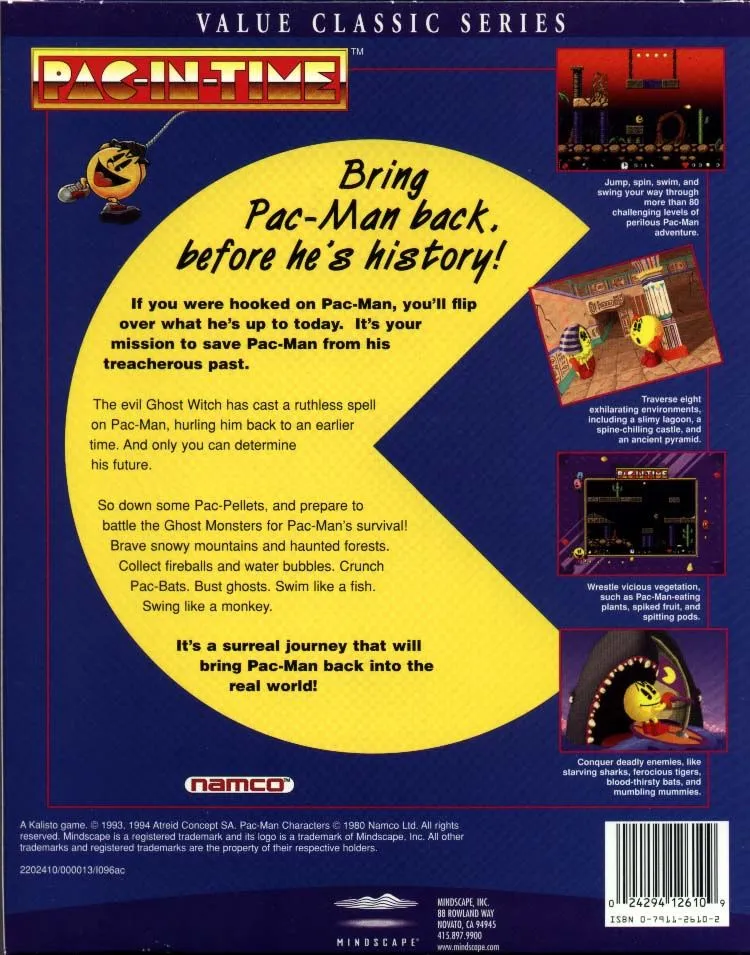 Pac-in-Time box back
