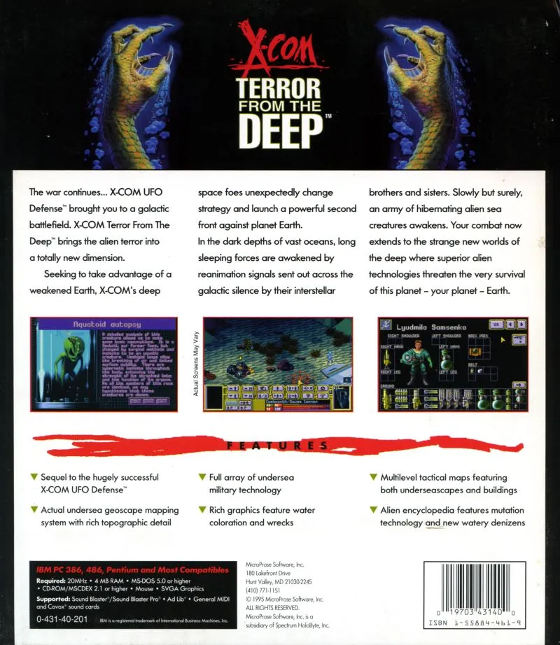 Backdrop artwork for X-COM: Terror from the Deep