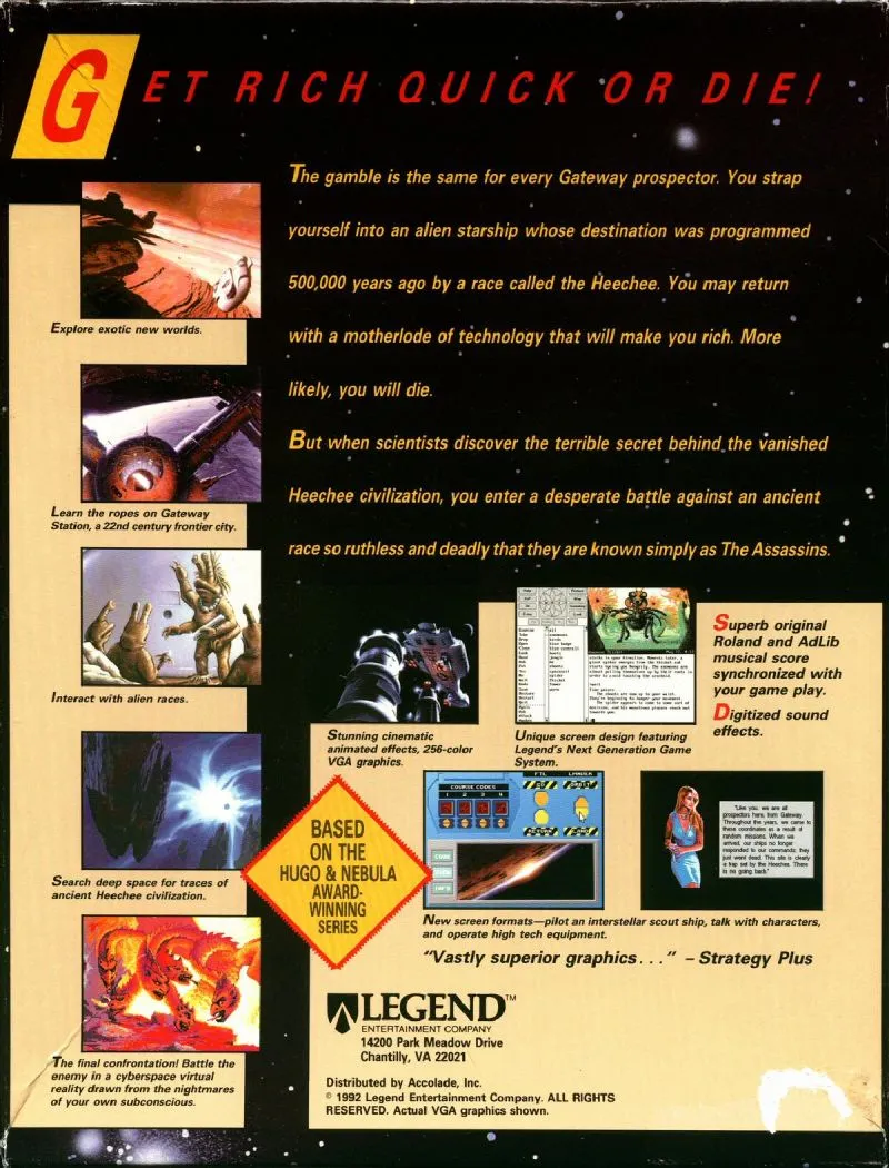 Frederik Pohl's Gateway box back