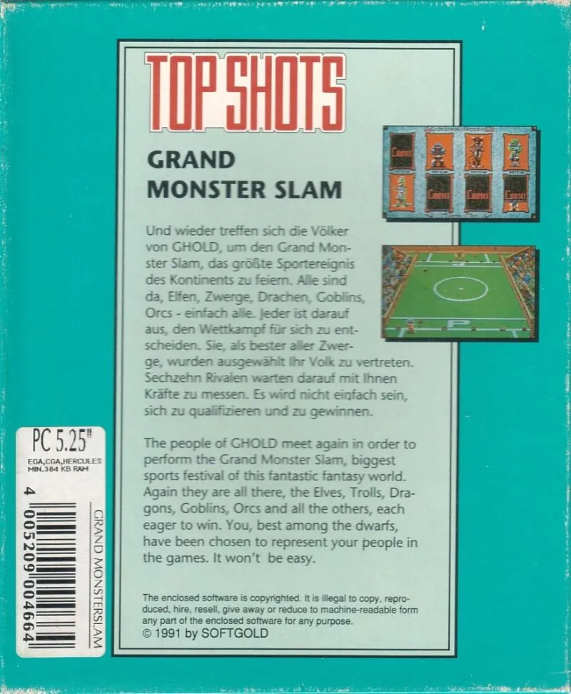 Grand Monster Slam box back