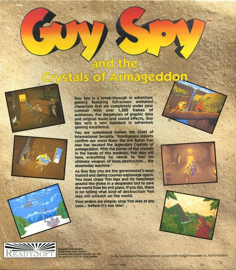 Guy Spy and the Crystals of Armageddon box back