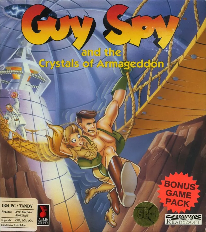 Backdrop artwork for Guy Spy and the Crystals of Armageddon