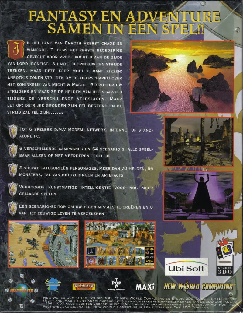 Heroes of Might and Magic II (Gold Edition) box back