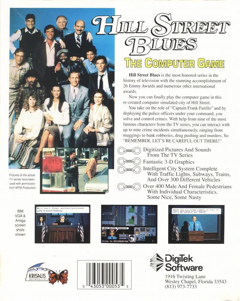 Hill Street Blues box back