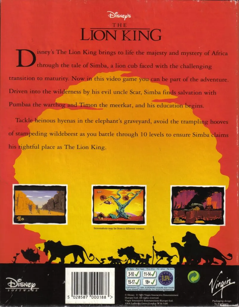 Backdrop artwork for The Lion King