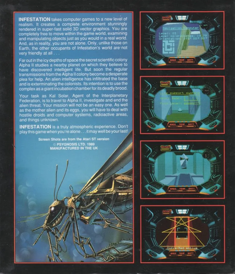 Infestation box back