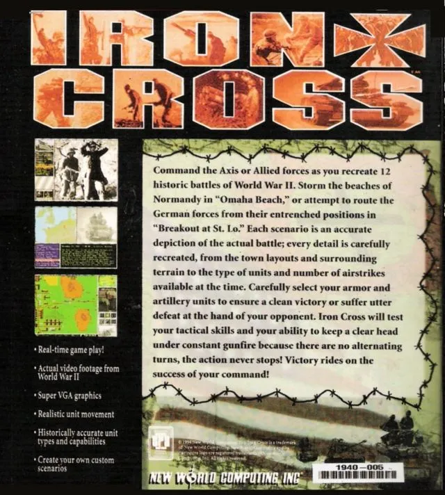Iron Cross box back