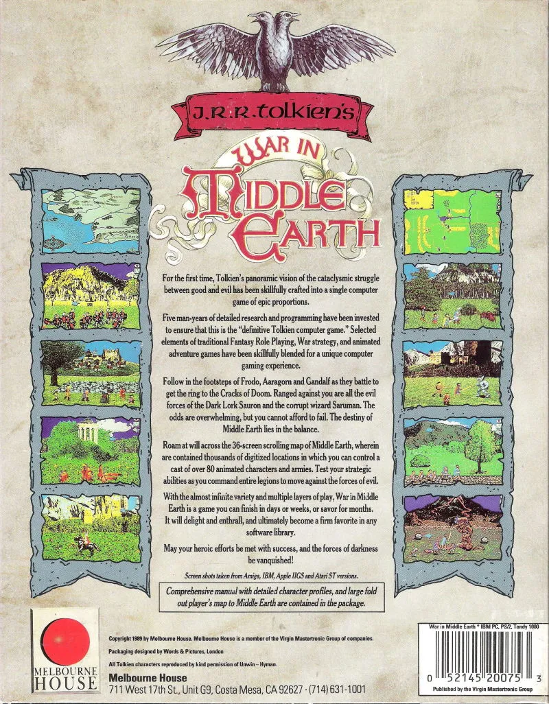 J.R.R. Tolkien's War in Middle Earth box back