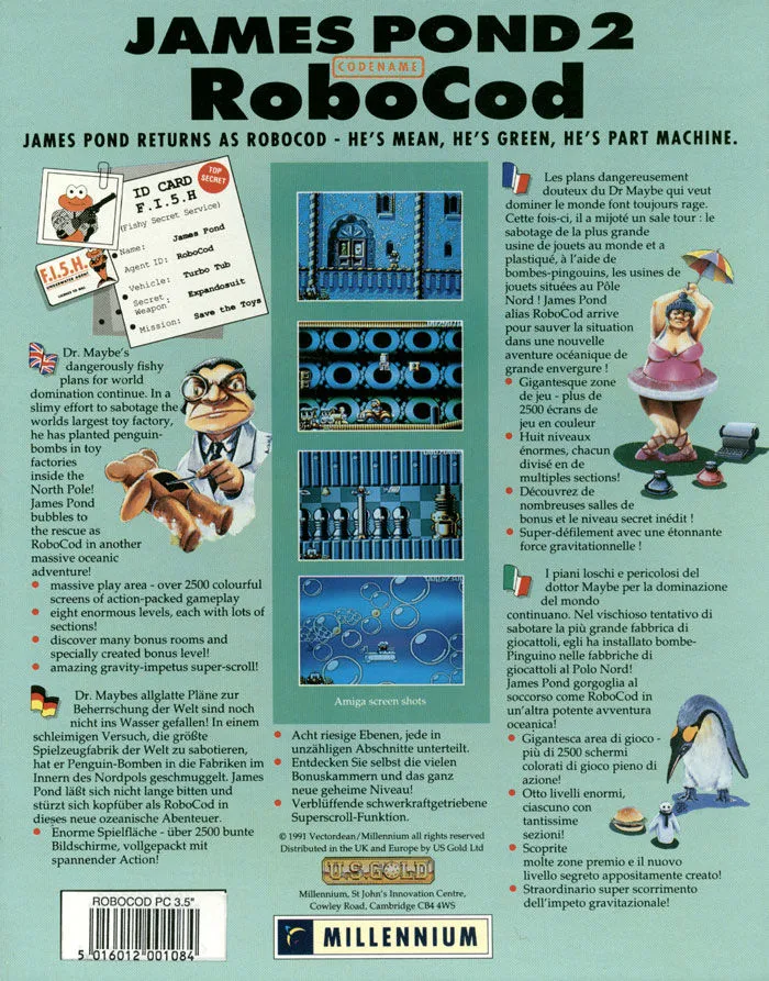 James Pond 2: Codename: RoboCod box back