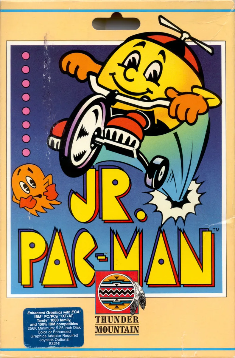 Backdrop artwork for Jr. Pac-Man