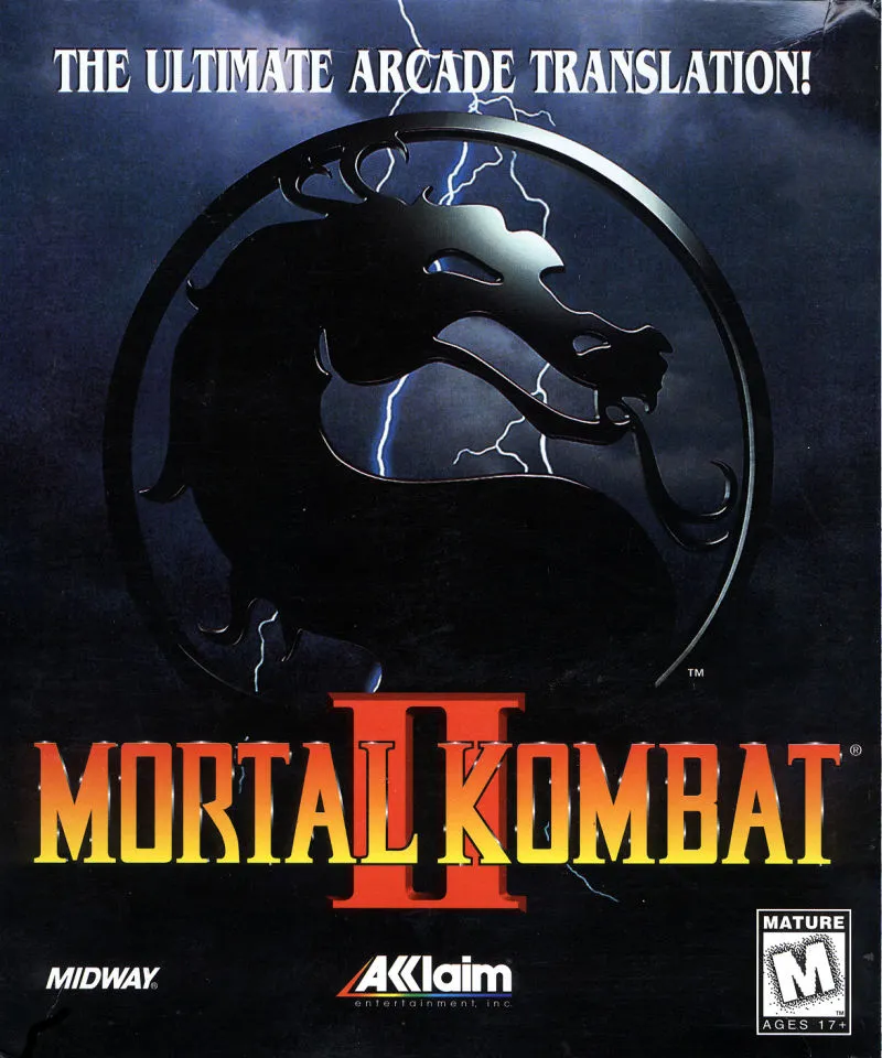 Mortal Kombat II cover art for MS-DOS