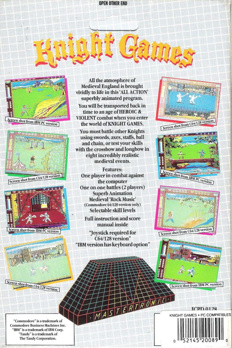 Knight Games box back