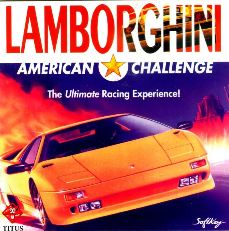 Lamborghini: American Challenge cover art for MS-DOS