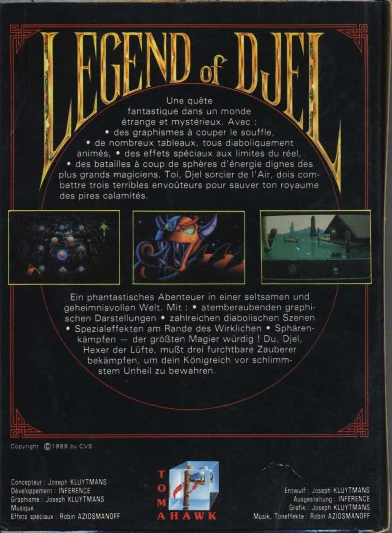 Legend of Djel box back
