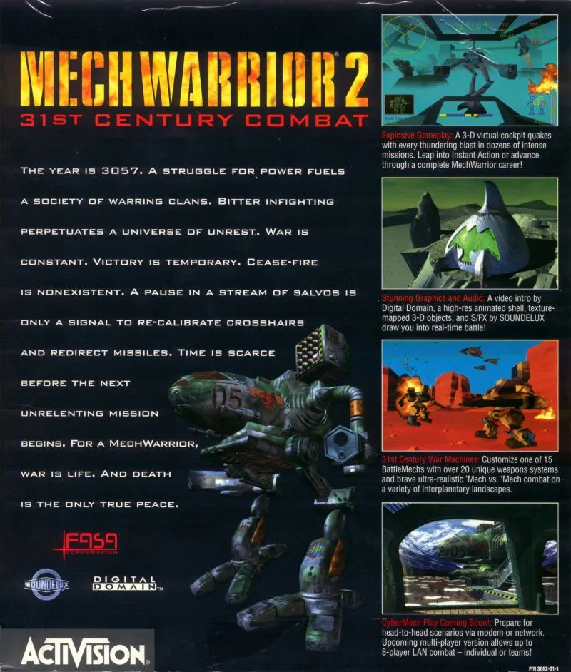 MechWarrior 2: Limited Edition box back